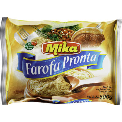 Farinha de Mandioca Mika Temperada 500g