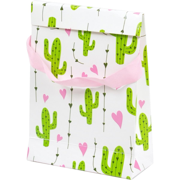 Sacola para Presentes Up Box Tam. P - Cactos Garden - Ref. 5720