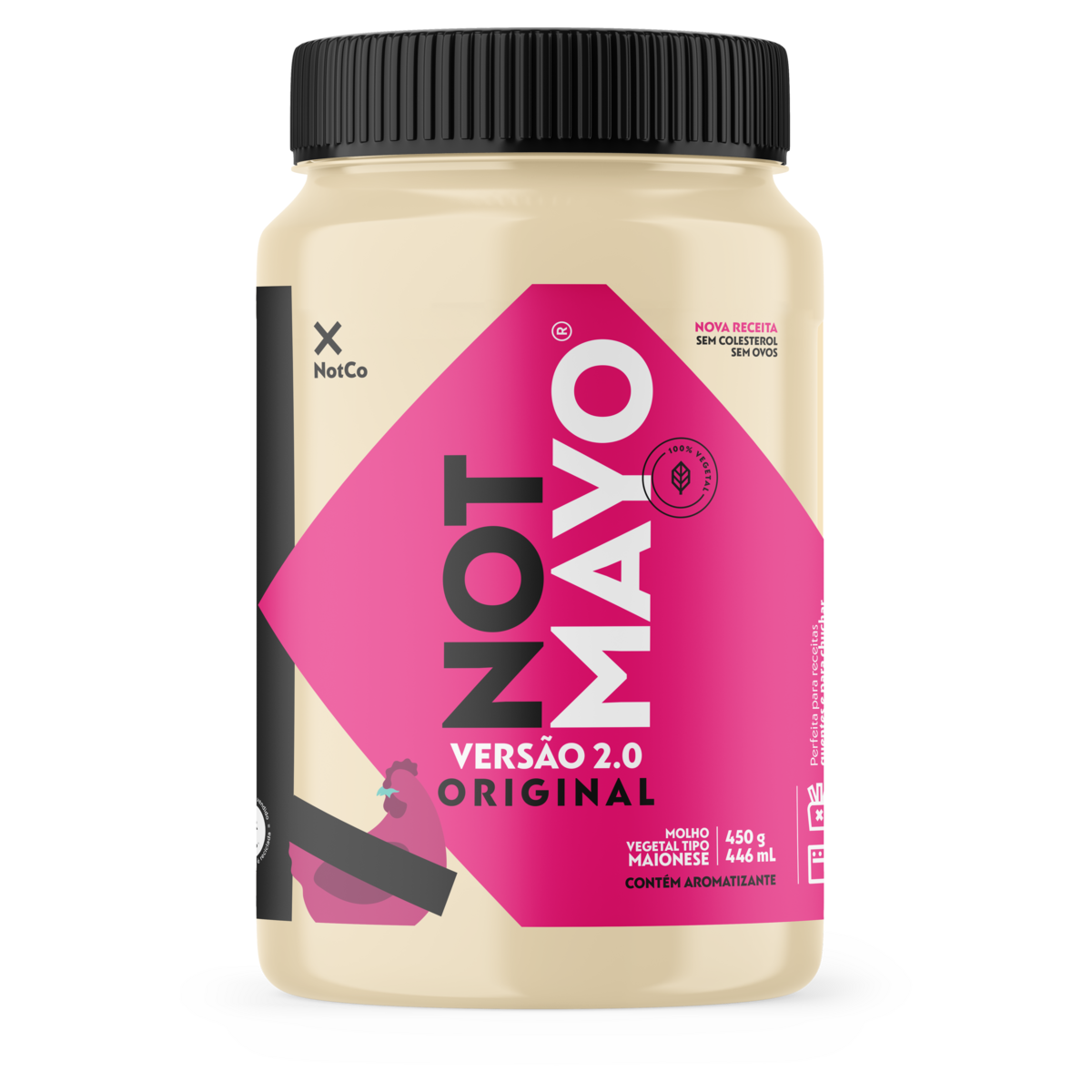 Molho Vegetal Tipo Maionese Not Mayo Pote 450g