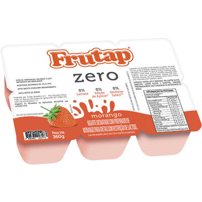 Iogurte Frutap Zero Morango 360g