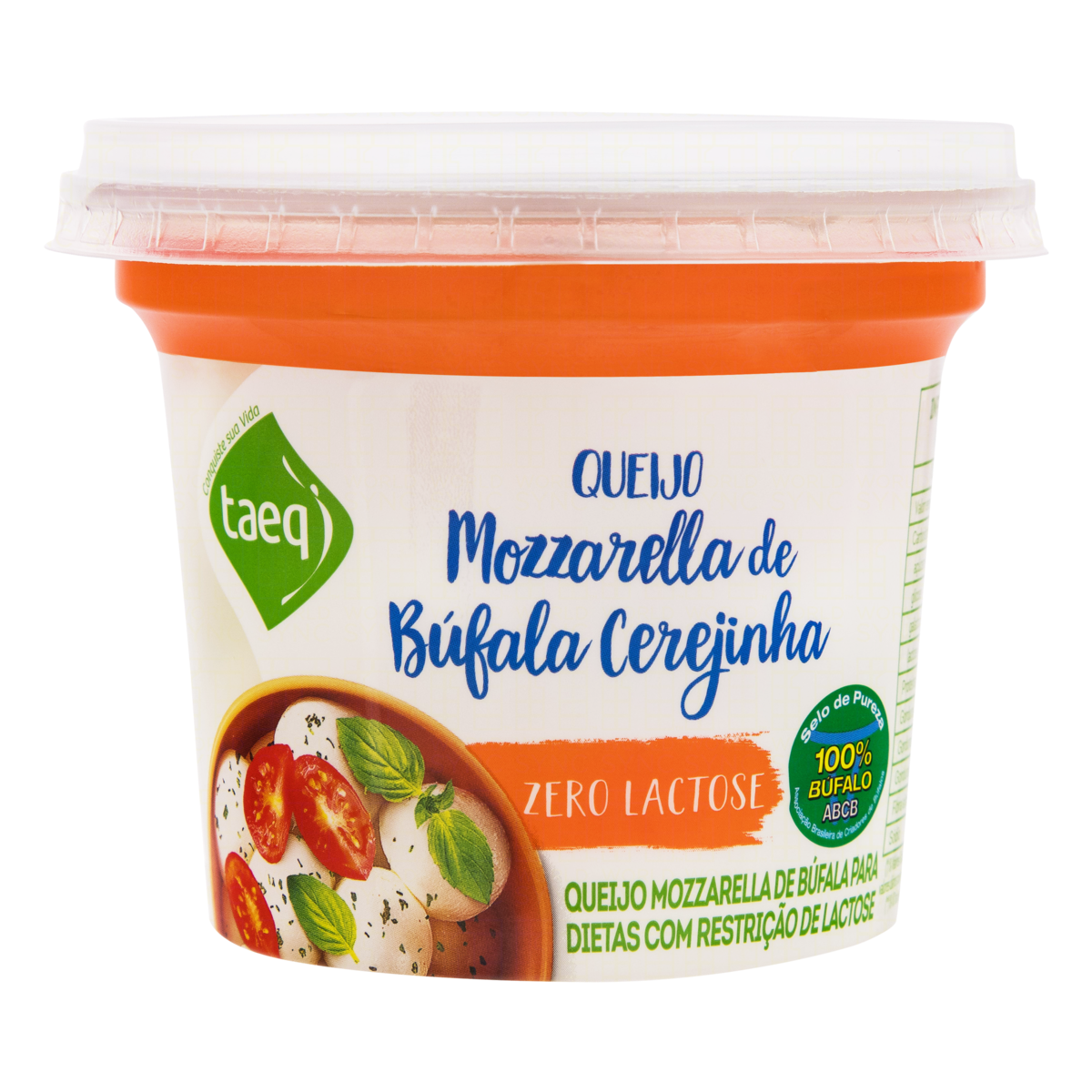 Mussarela De Búfala Cerejinha Zero Lactose TAEQ Pote 150g