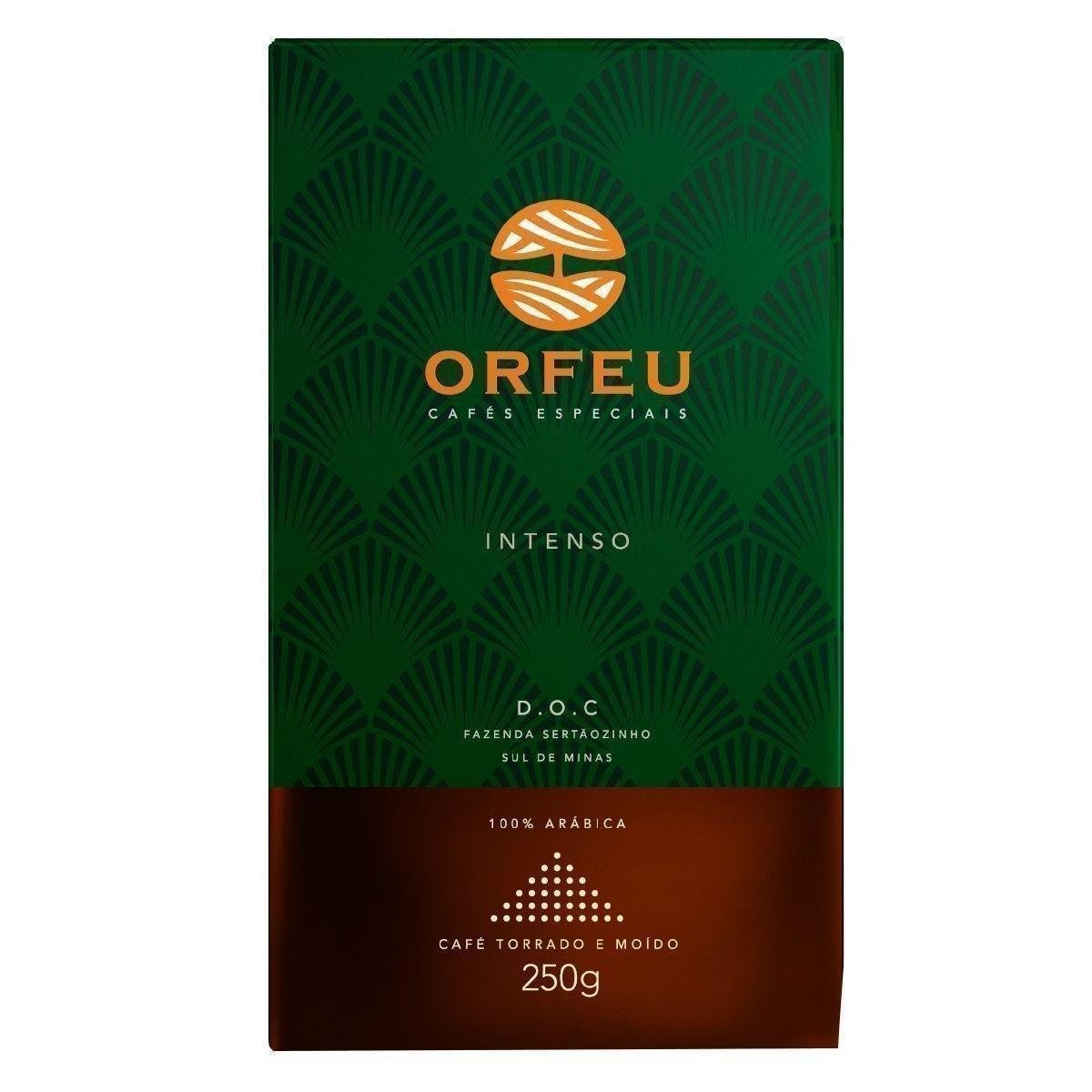 Café Torrado e Moído Intenso Orfeu Caixa 250g
