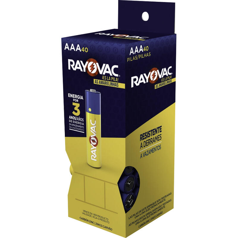 Pilha Rayovac Palito AAA 40 un