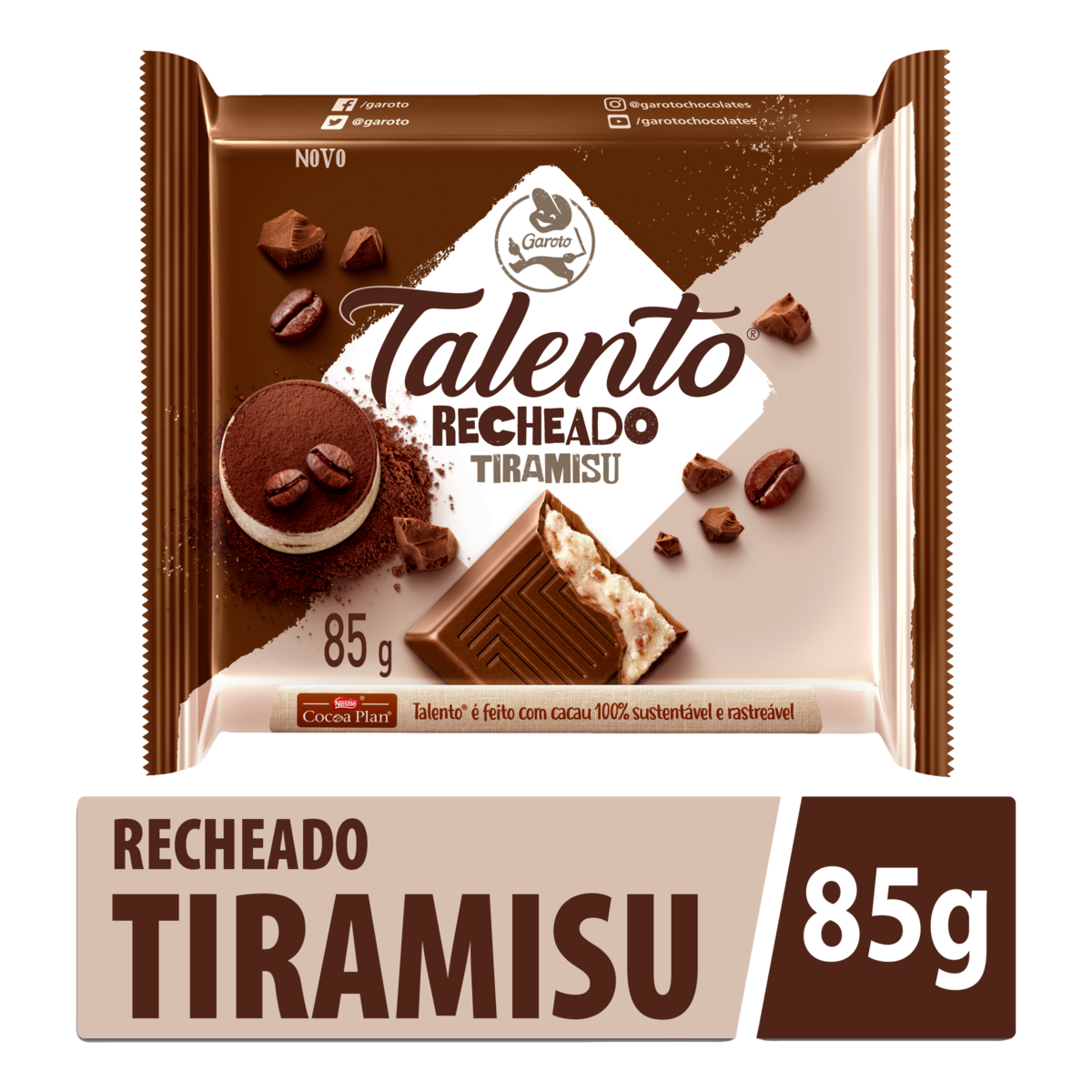 Chocolate Garoto Talento Tiramisu 85g