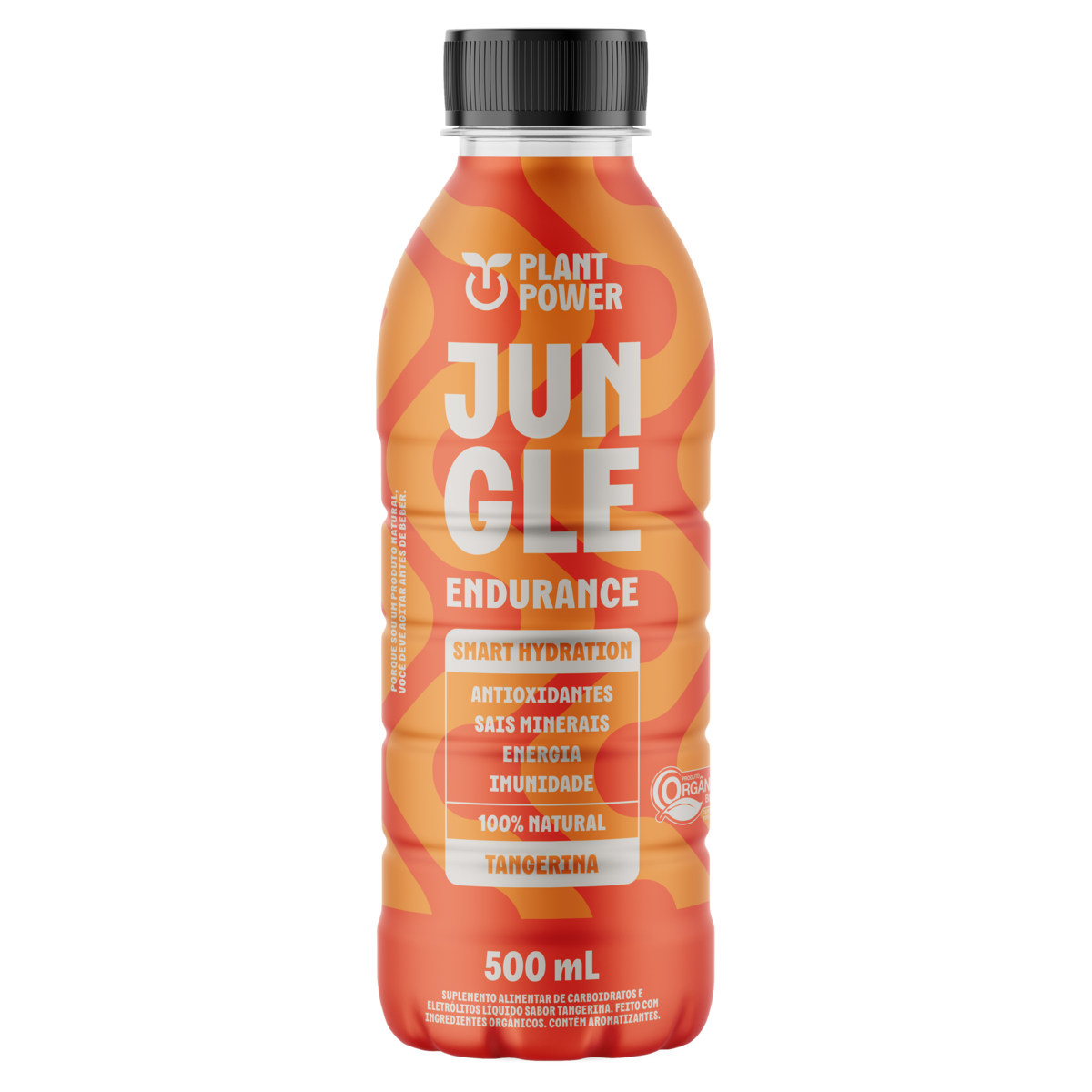 Isotônico Orgânico Tangerina Plant Power Jungle Endurance Frasco 500ml