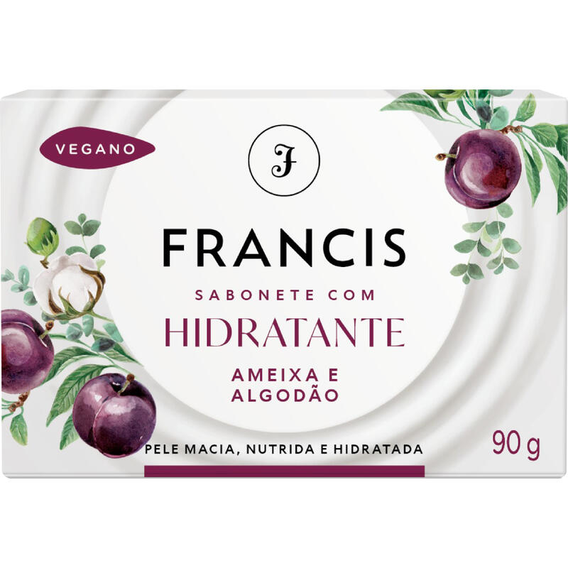 Sabonete Hidratante Francis Roxo 90g