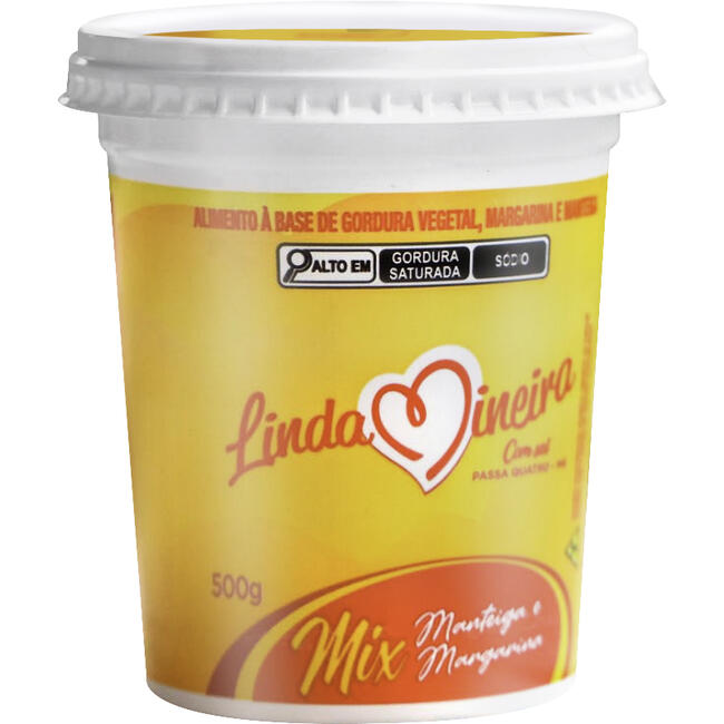 Mix Manteiga e Margarina Linda Mineira 500g
