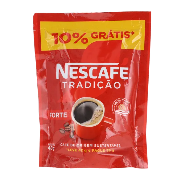 Café-solúvel Nescafé 40g - Tradição - 10% Grátis
