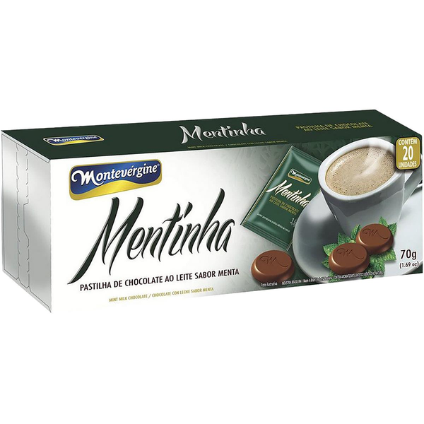 Chocolate Montevérgine 70g - Ao Leite Com Menta