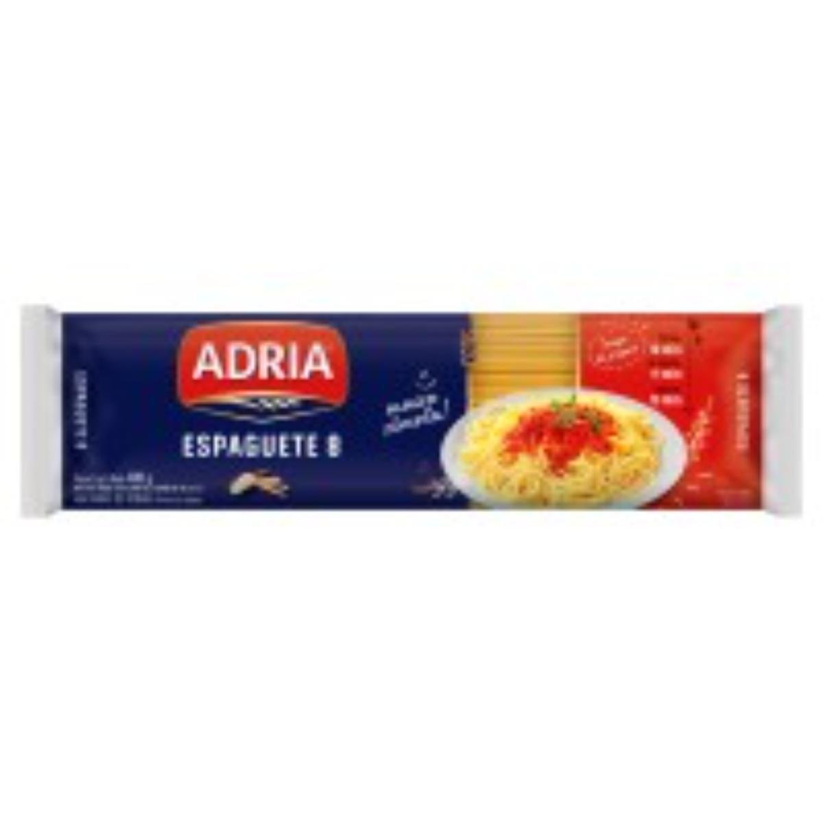 Macarrão de Sêmola Espaguete 8 Adria Pacote 400g