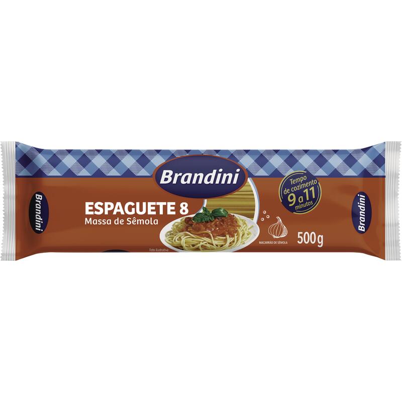 Macarrão de Sêmola Brandini Espaguete 500g