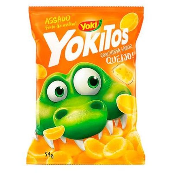 Salgadinho de Milho Conchinha Queijo Yoki Yokitos Pacote 54g