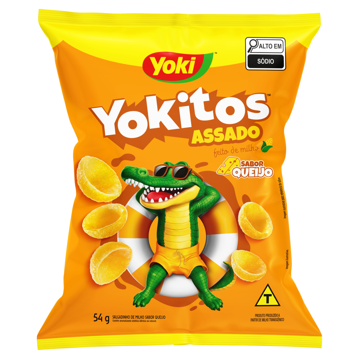 Salgadinho de Milho Conchinha Queijo Yoki Yokitos Pacote 54g