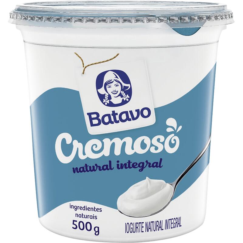 Iogurte Natural Batavo Integral 500g