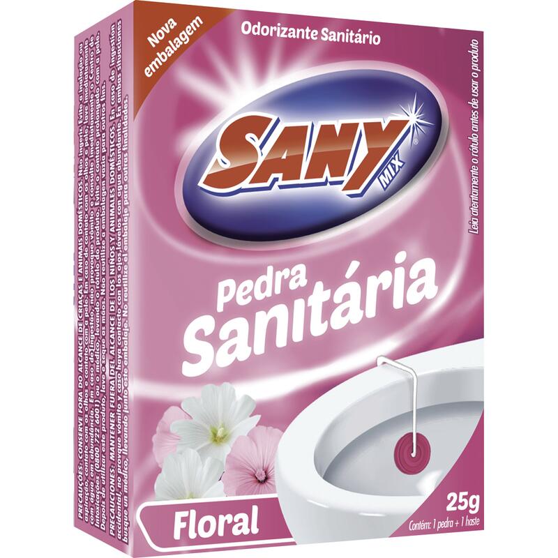 Desodorante Sanitário em Pedra Sany Mix Floral 25g
