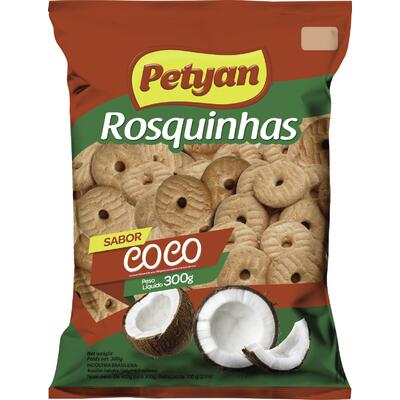 Biscoito Rosquinha Petyan Coco 300g