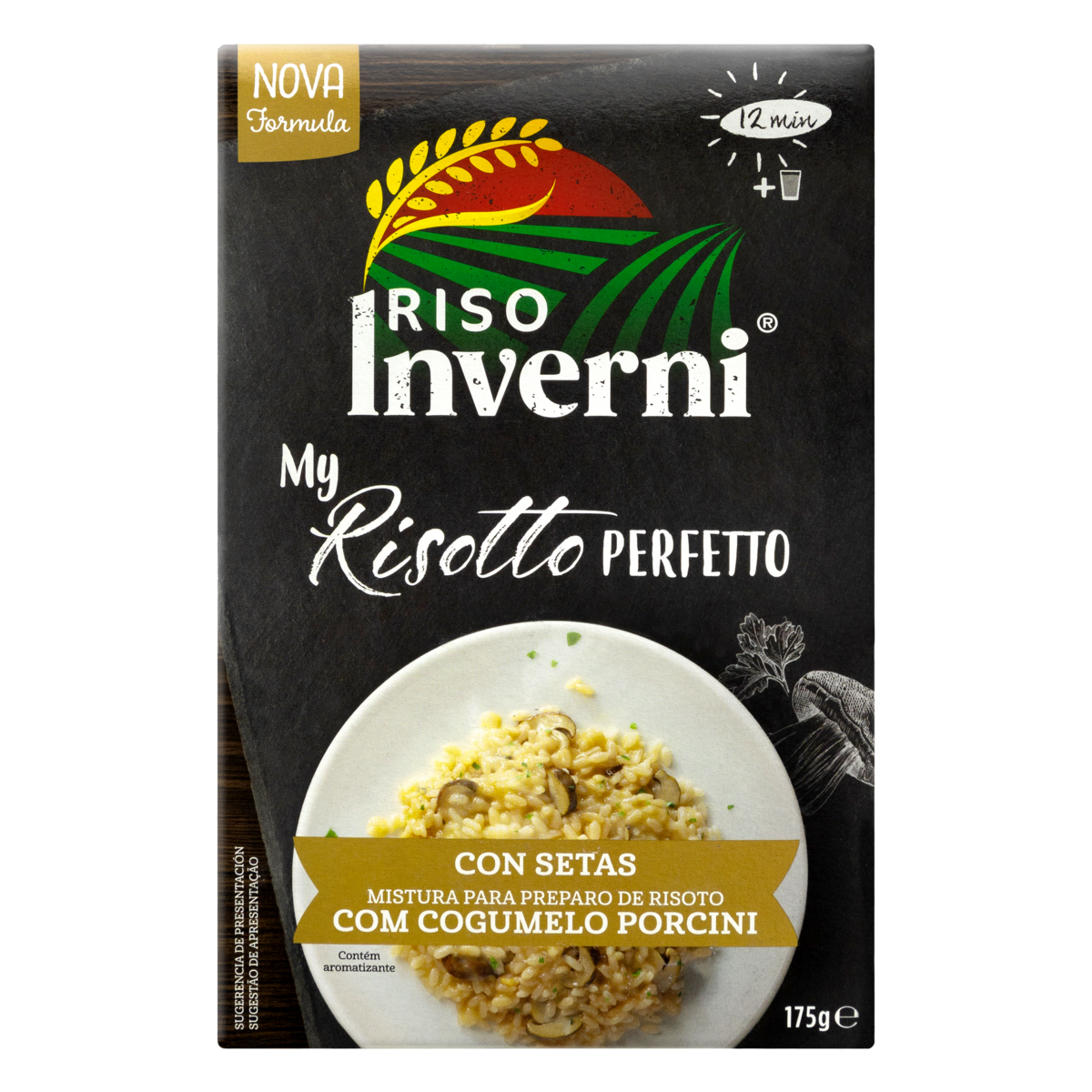 Risotto Italiano INVERNI Funghi Caixa 175g