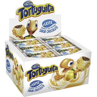 Chocolate Tortuguita Arcor Branco 24x15,5g