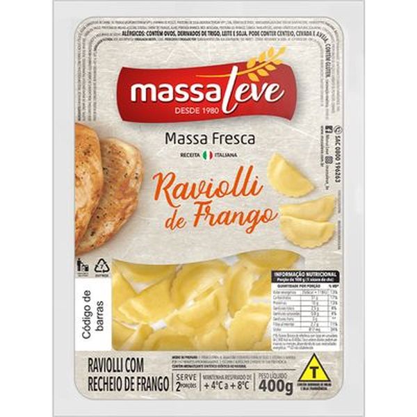 Ravioli Massa Leve 400g - Frango