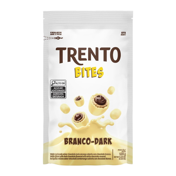CHOC.TRENTO BITES BCO 120G