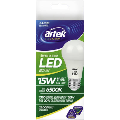 Lâmpada Led Bulbo Artek 15W Bivolt un