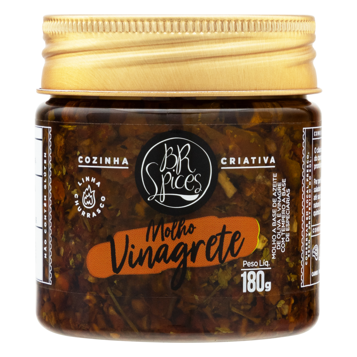 Molho Vinagrete BR Spices Churrasco Pote 180g