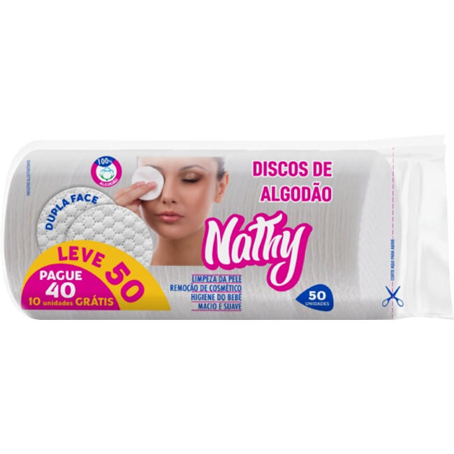 Disco de Algodão Nathy 50 un