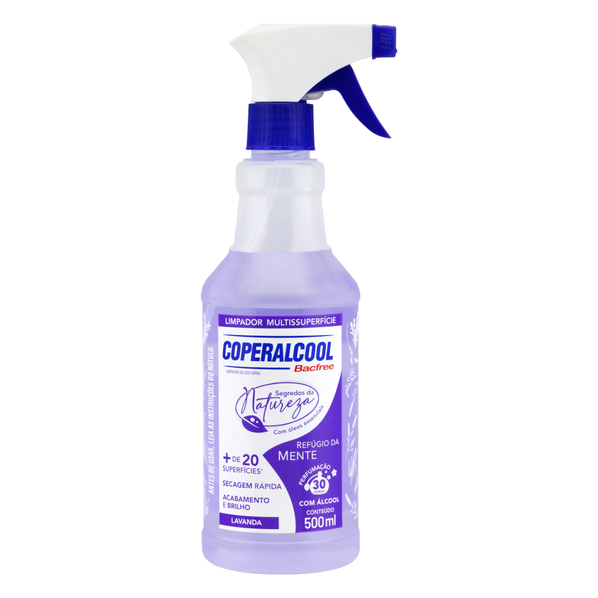Limpador COPERALCOOL Refúgio da Mente Lavanda com Álcool 500ml
