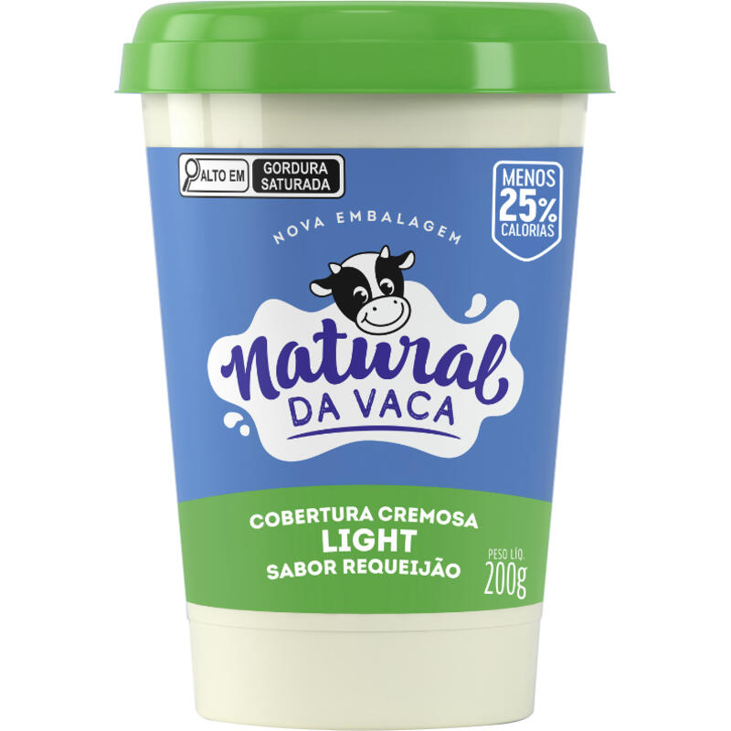 Mistura de Requeijão Natural da Vaca Light 200g