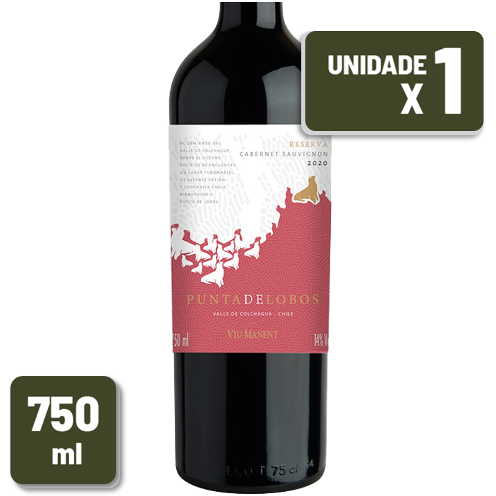 Vinho Punta De Lobos Reserva Cab. Sauv. 750Ml