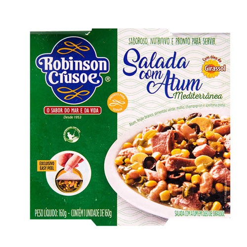 Salada com Atum Robinson Crusoe Mediterrânea 160g
