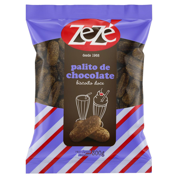 Biscoito Zezé 300g - Palito de Chocolate