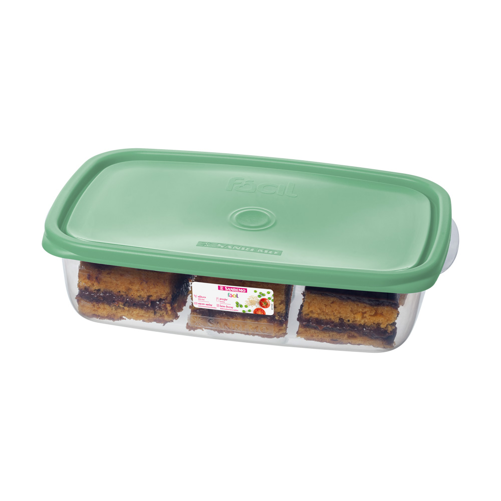 Pote Retângulo Plástico Sanremo 1,8L