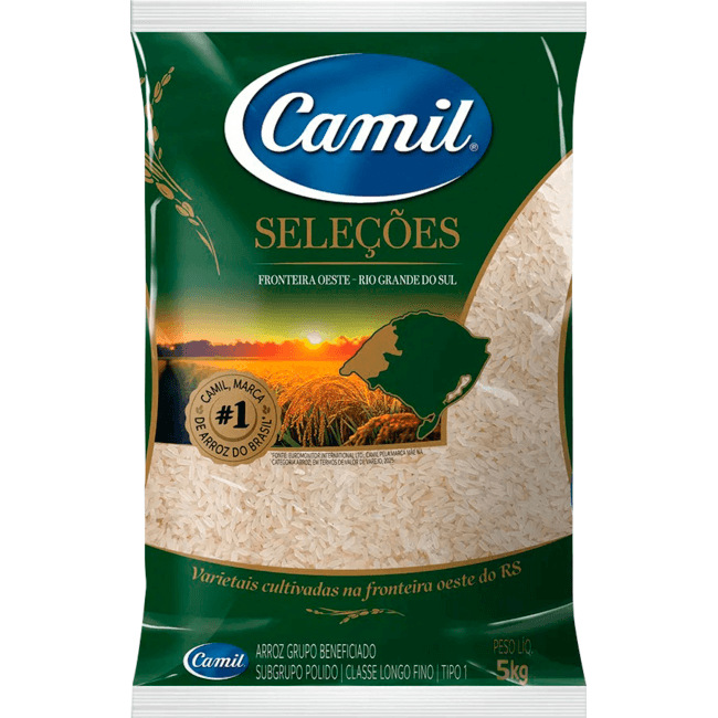 Arroz Camil Seleções Fronteira Oeste Tipo 1 5kg