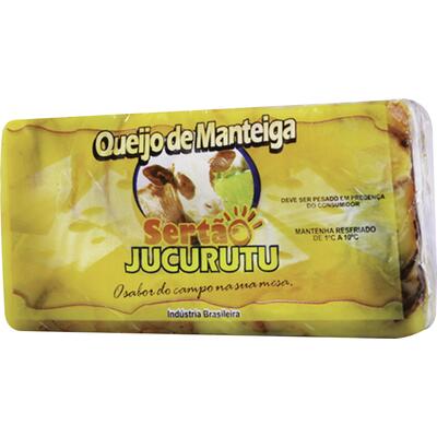 Queijo de Manteiga Jucurutu C/ raspa Preço por quilo na peça