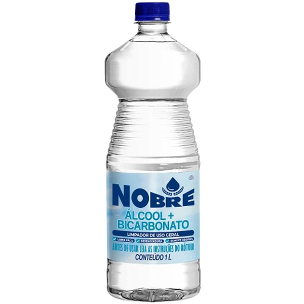 Álcool Nobre 1 Litro - Com Bicarbonato