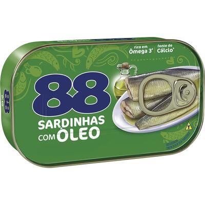 Sardinha 88 Óleo - Abre Fácil 75g