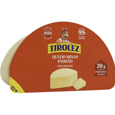 Queijo Tirolez Minas Padrão Preço por quilo pedaço