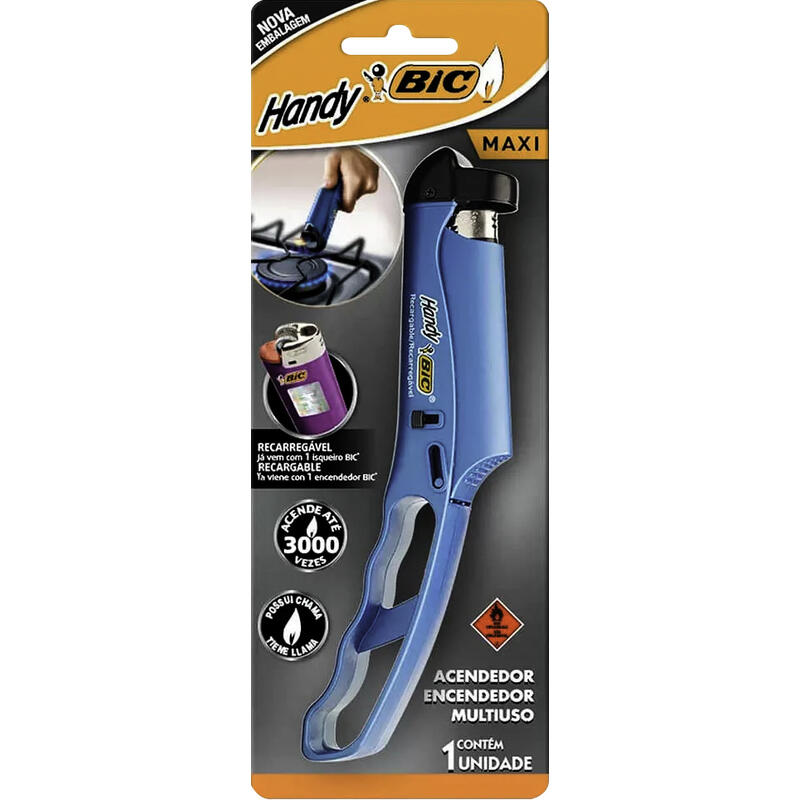 Acendedor BIC Multiuso Azul Handy