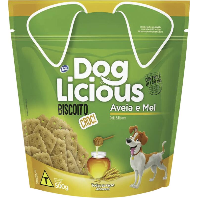 Biscoito para Cães Doglicious Aveia e mel 500g