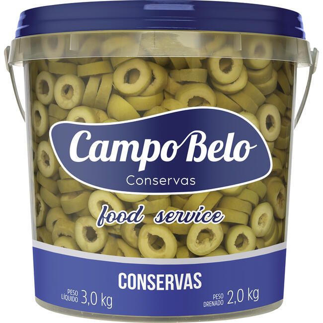 Azeitona Verde Campo Belo Fatiada 2kg