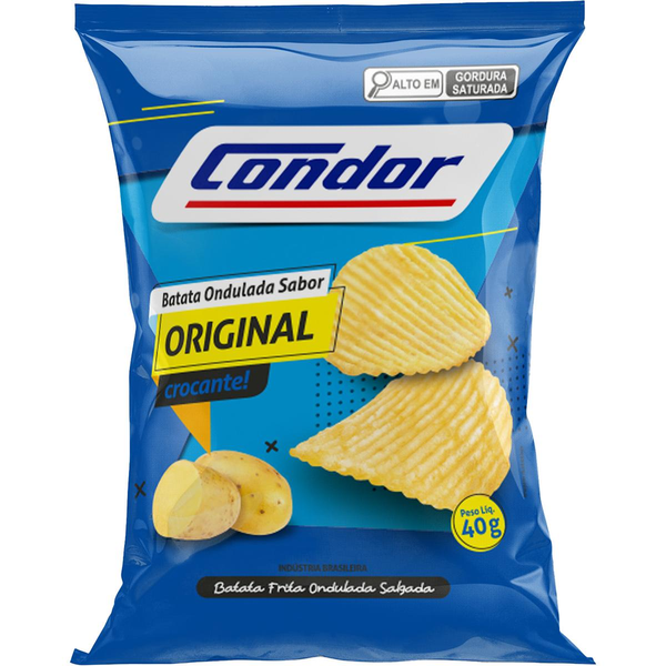 Batata Ondulada Condor 40g - Original