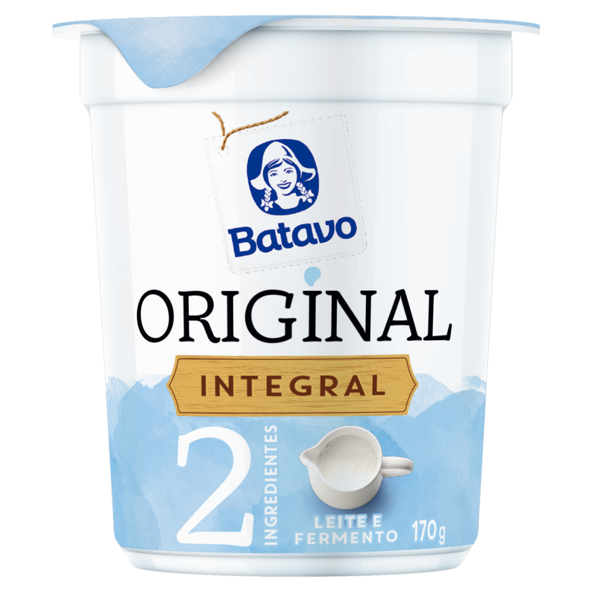 Iogurte BATAVO Natural Integral 170g