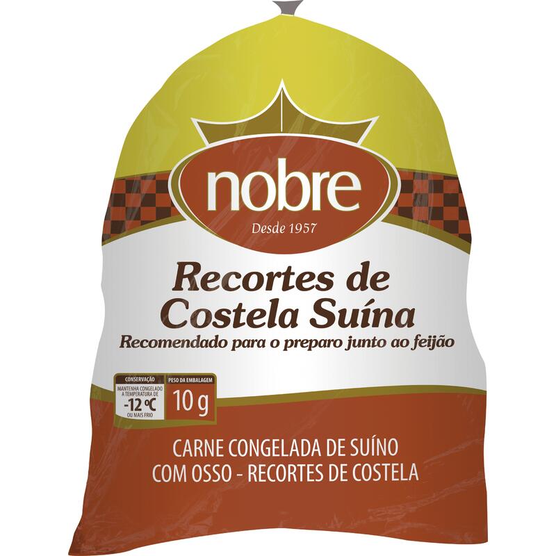 Recorte de Costela Suína Nobre Cong Preço por quilo no pacote