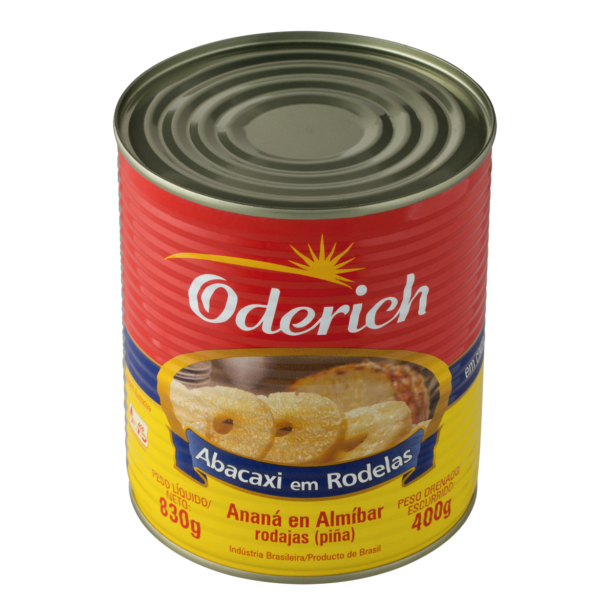 Abacaxi em Rodelas ODERICH Lata 400g