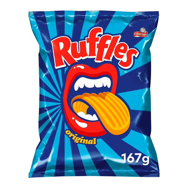 Batata Frita Ondulada Original Elma Chips Ruffles 167g