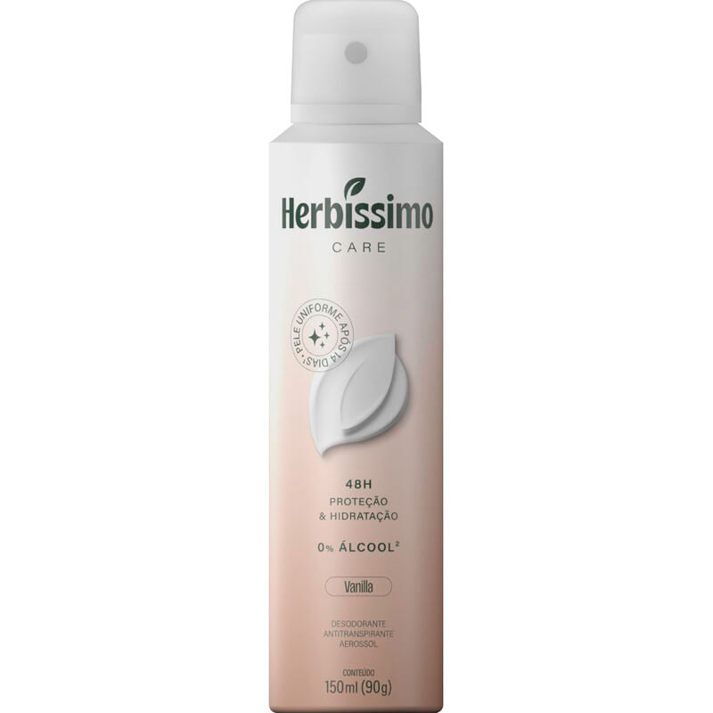Desodorante Aerossol Herbíssimo Care Vanilla 150ml