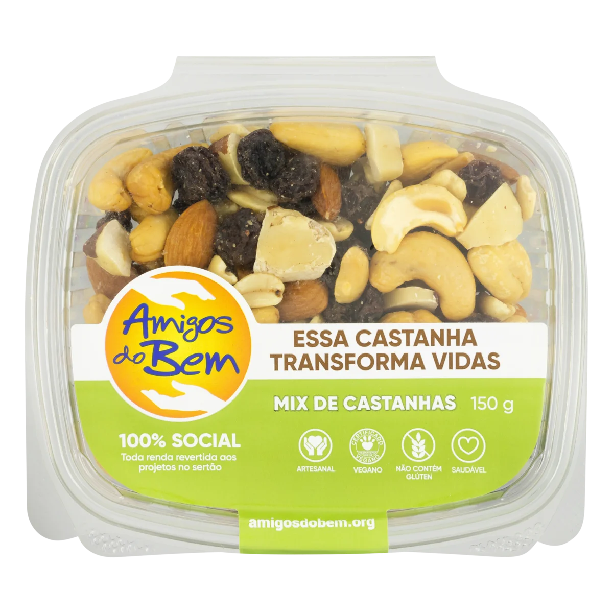 Mix de Castanha Amigos do Bem Pote 150g