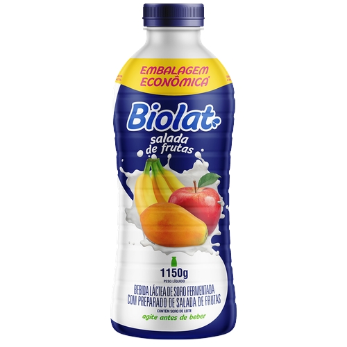 Bebida Láctea Biolat Frutas Vermelhas Embalagem Econômica 1150g