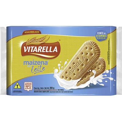 Biscoito Maizena Leite Vitarella 350G